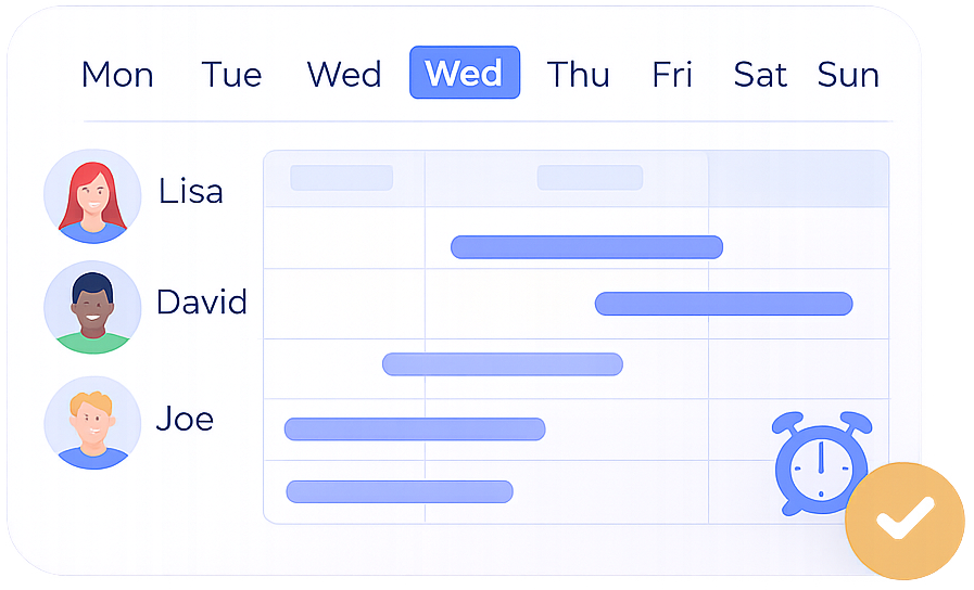 Team schedule preview