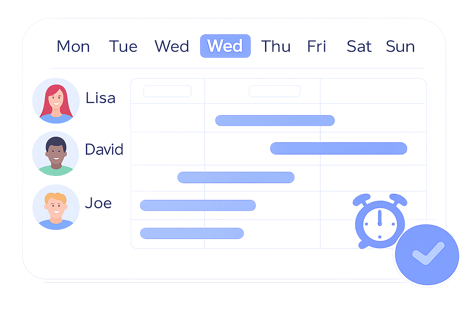 Team schedule preview