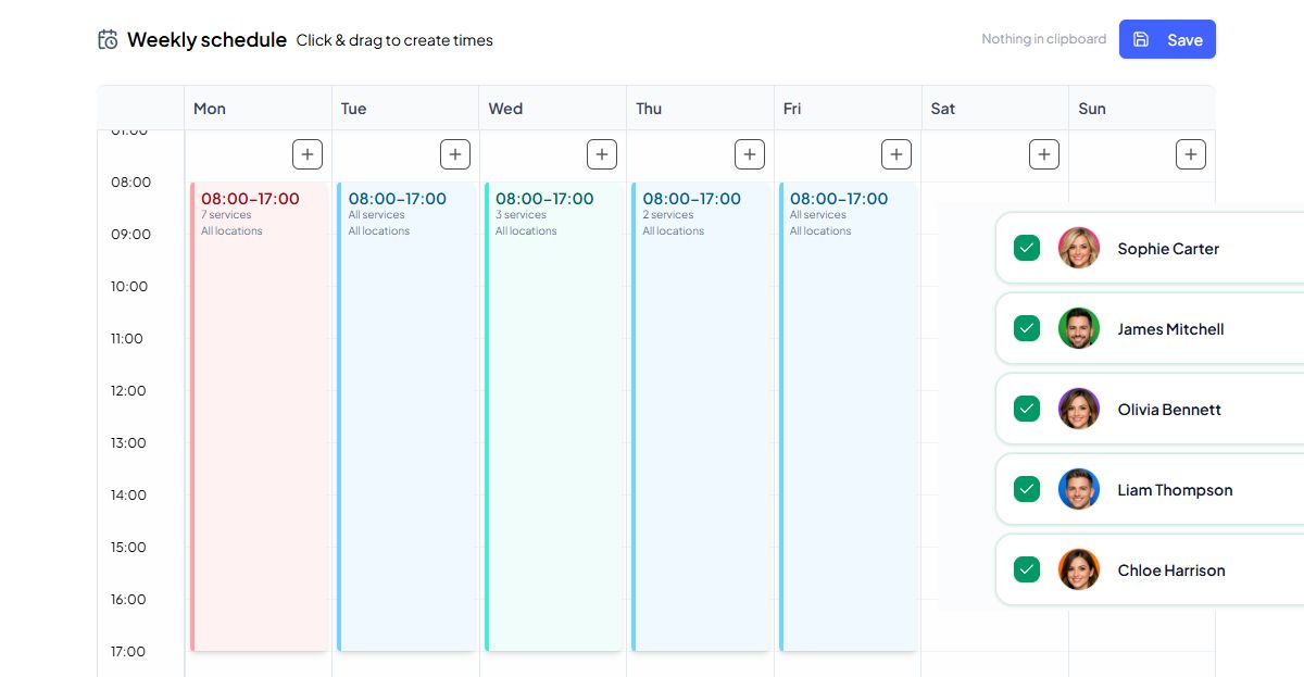 Calentivo team collaborating on booking operations