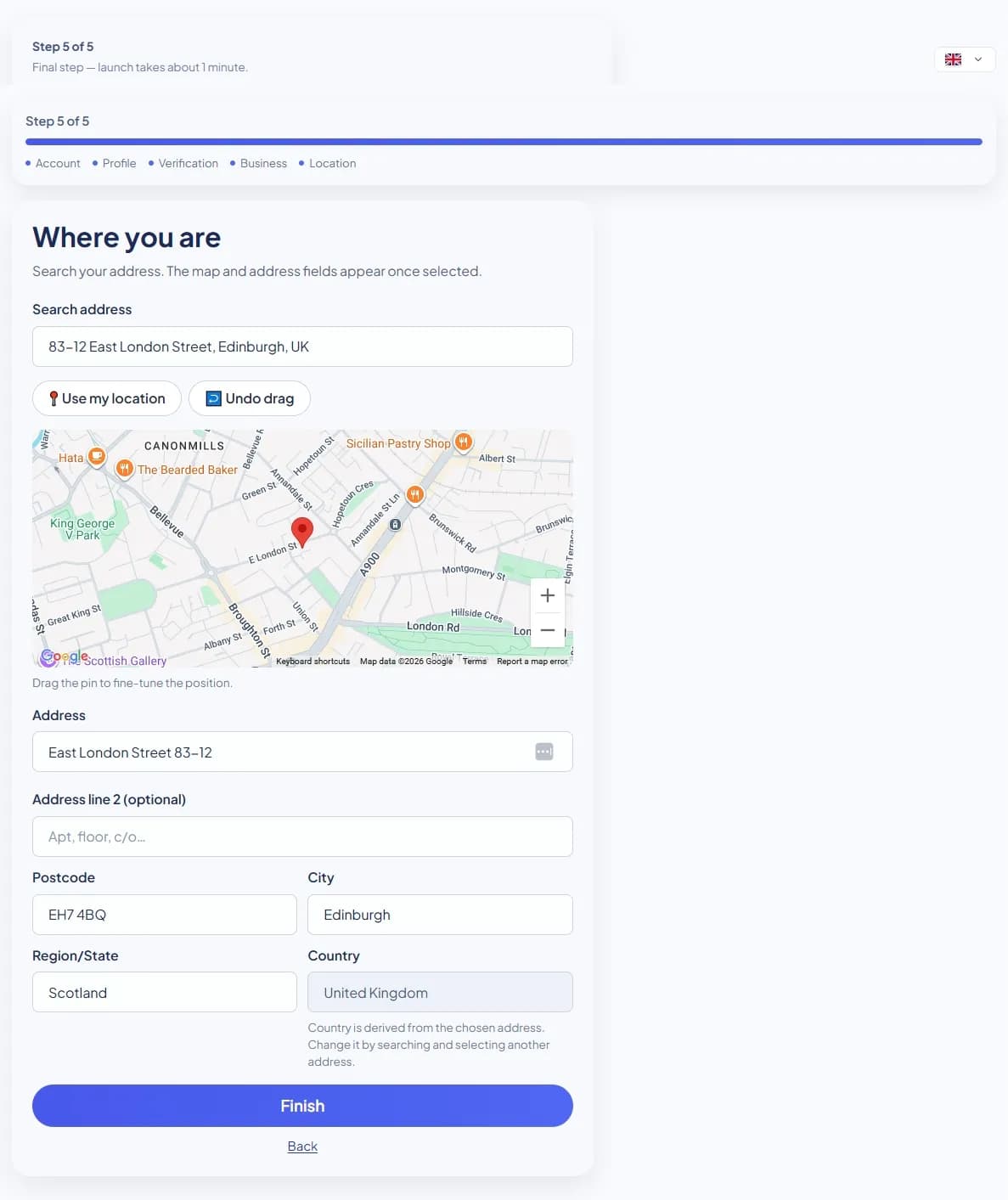 Business Location