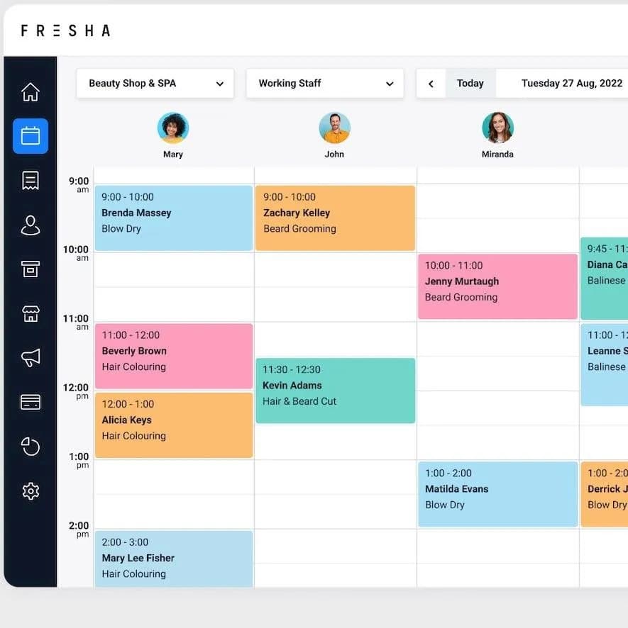 Fresha salon booking software — with marketplace